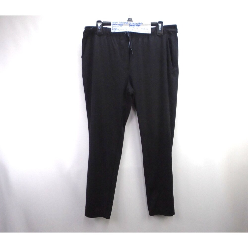 Lululemon Women Size 12 (32x28) Black On The Fly Woven Jogger Pants Multi-Pocket - Picture 1 of 6